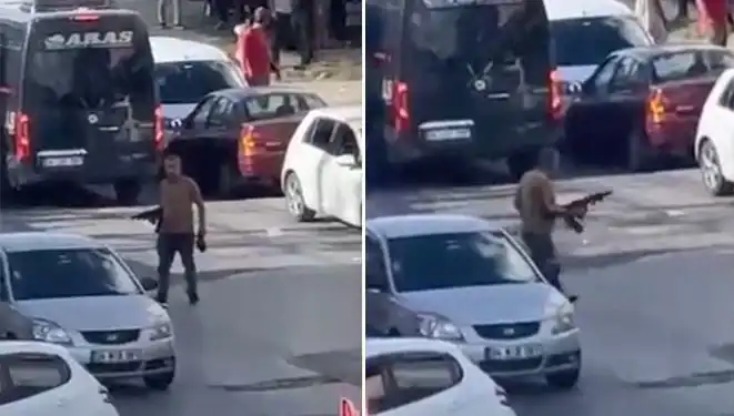 Başakşehir'de Pompalı Tüfekle Sokakta Dehşet Anları Yaşandı