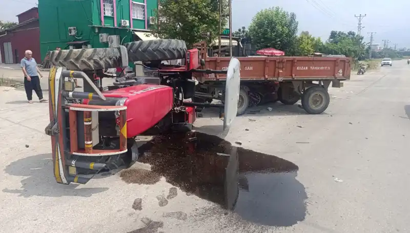 Traktör ve Otomobil Çarpıştı: Kaza Sonucu İki Yaralı