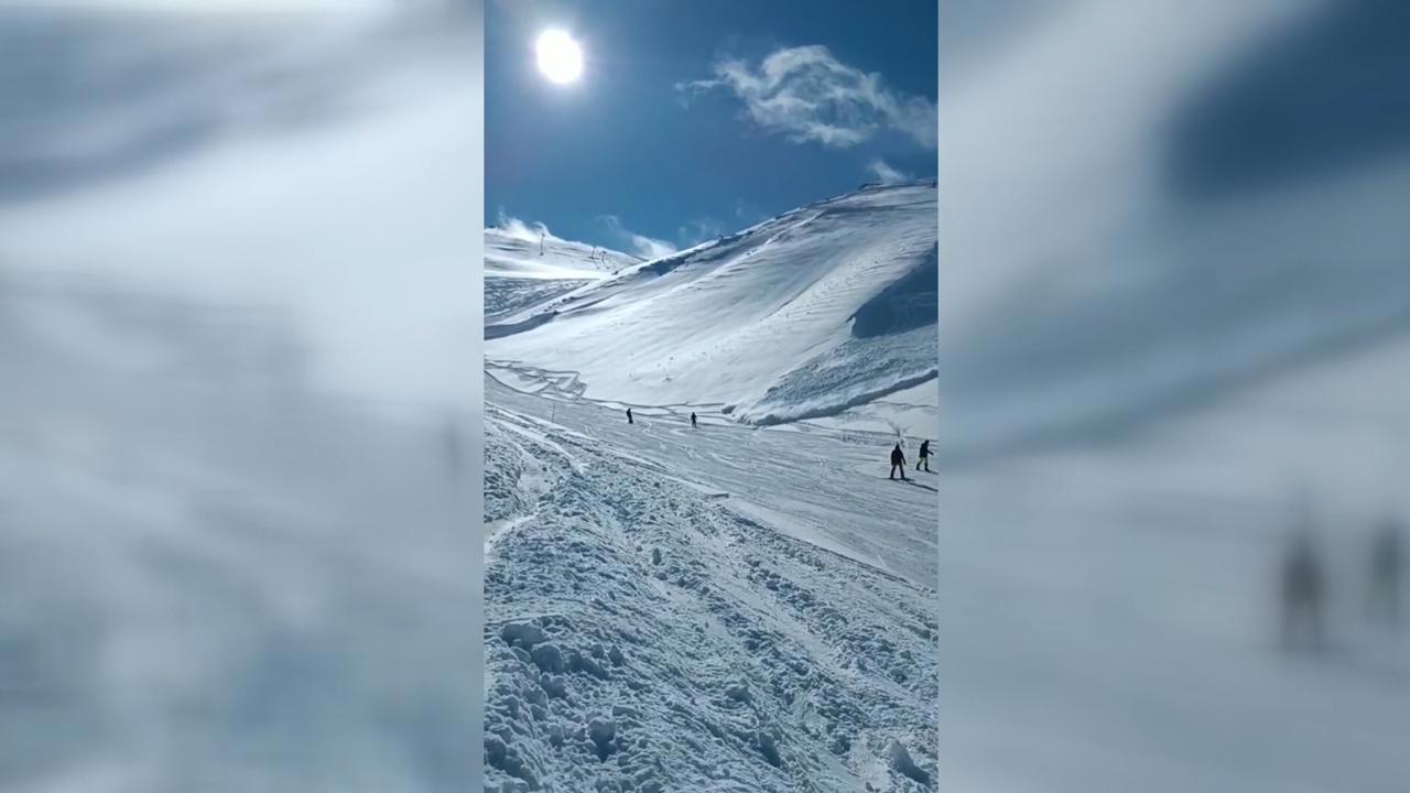 Palandöken'de Çığ Düştü