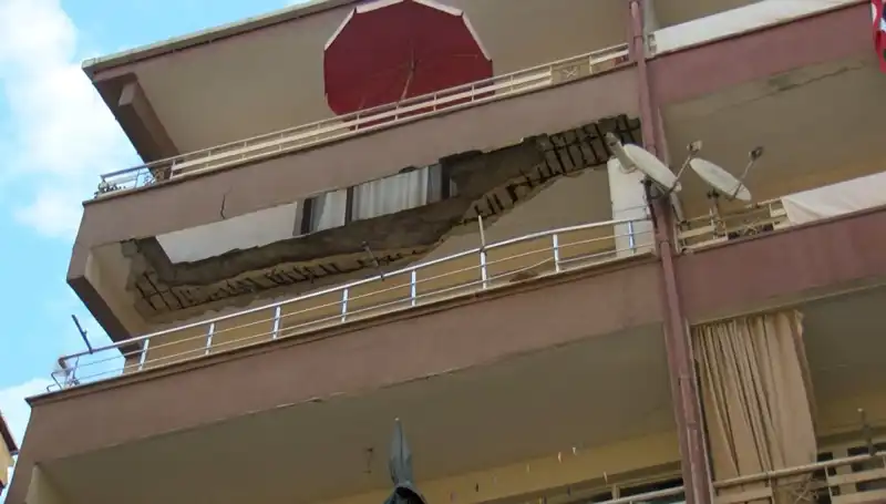 ** Güngören'de Feci Olay: Beş Katlı Binanın Balkonu Çökerek Korku Yarattı**