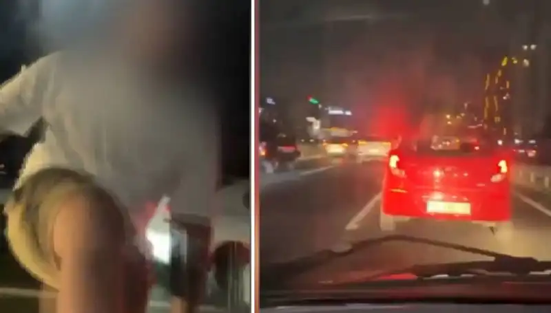 ** Trafik Magandası Kamerada: Yüzlerce İnsanın Hayatını Tehdit Eden Tehlikeli Manevralar!**