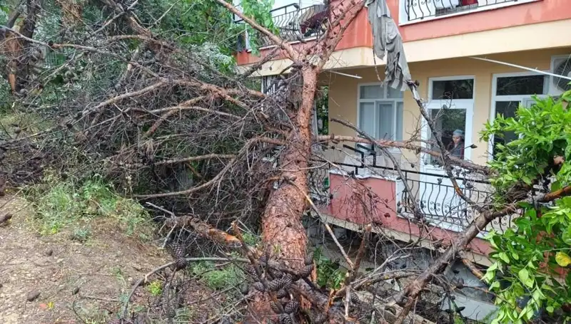 Yağmura Dayanamadı: Eski Bina Sıfır Noktasında Yıkıldı!